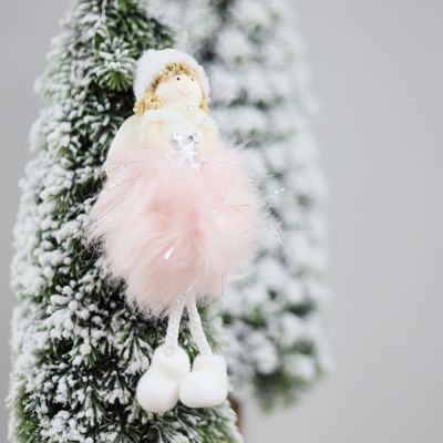 Новогоднее украшение рождественский ангел  Брайтенс,розовый-0