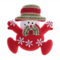 МЯГКИЙ МАГНИТ СНЕГОВИК СНЕЖИНКА 10 СМ 535394