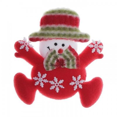 МЯГКИЙ МАГНИТ СНЕГОВИК СНЕЖИНКА 10 СМ 535394-0