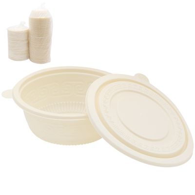 Набор контейнеров (супница) из кукурузного крахмала,  600 мл (50 шт)-0