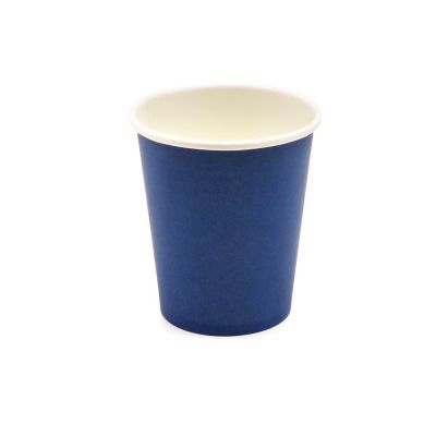 Бумажный стакан 8 унций, (240 мл) евро стандарт, сине-белый-0