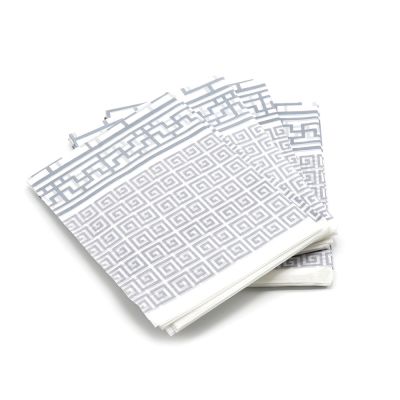 Биоразлагаемая скатерть, бело-серая, набор 5шт-1