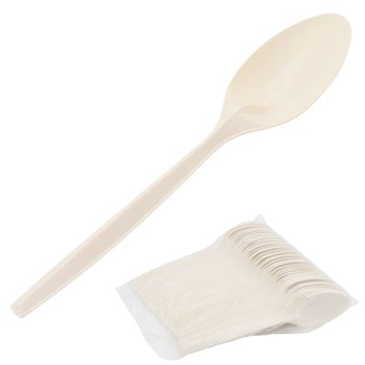 Набор 50 шт ложка из кукурузного крахмала, 7 дюймов (17,5 см)-0