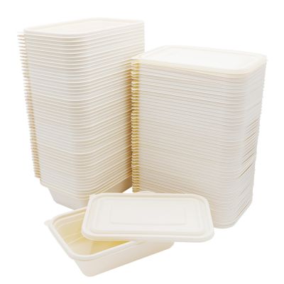 Набор контейнеров с крышкой из кукурузного крахмала,  500 мл (50шт)-3