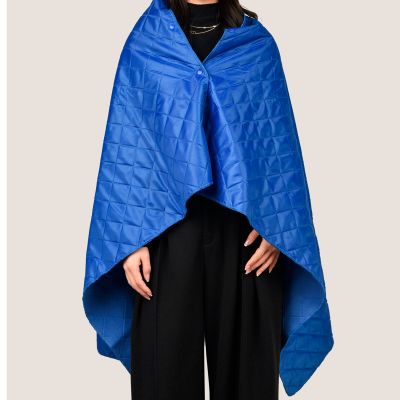 Плед PONCHO, синий-1