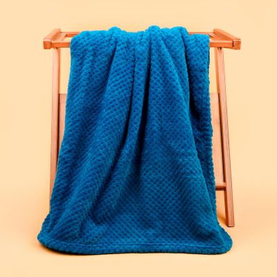 Плед WAFFLE, светло-синий-8