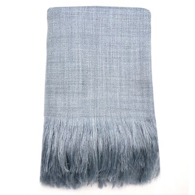 Плед полушерстяной COMFORT, светло-серый-1