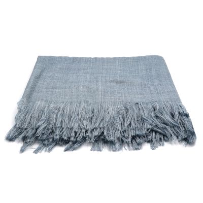 Плед полушерстяной COMFORT, светло-серый-2