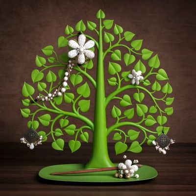 Декоративный органайзер для украшений Bodhi, зеленый-4