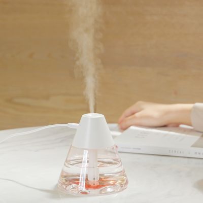 Светодиодный USB увлажнитель-аромадиффузор Cone, белый-2