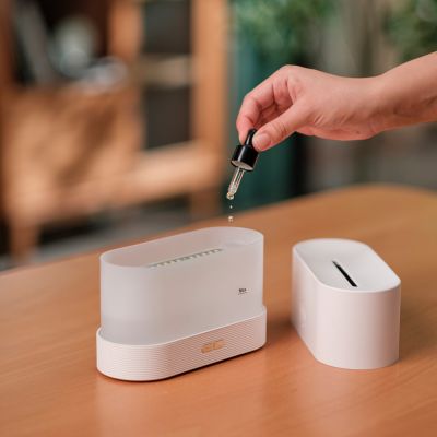 Светодиодный USB увлажнитель-ароматизатор Flame, белый-3