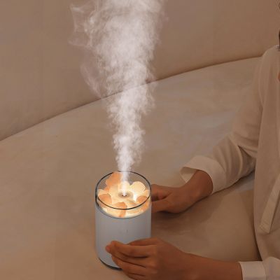 Соляная, светодиодная USB лампа-увлажнитель Aura, белый-4