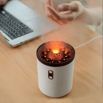 Светодиодный USB увлажнитель Volcano, белый-4