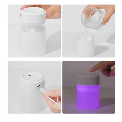 Светодиодный USB увлажнитель Lumi-Humi, белый-1