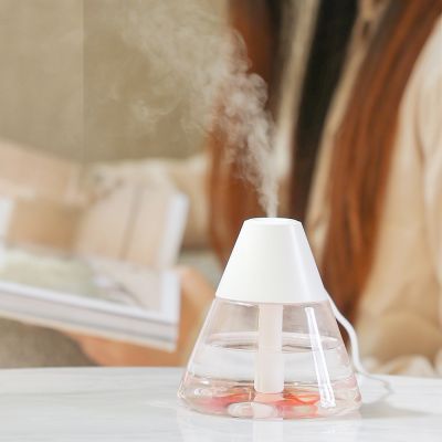Светодиодный USB увлажнитель-аромадиффузор Cone, белый-1
