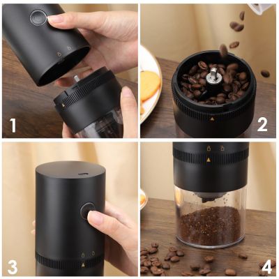 Портативная кофемолка "Полинара" с аккумулятором, черный-5