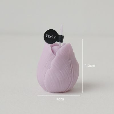 Свеча Тюльпан Оксфорд, сиреневый-0