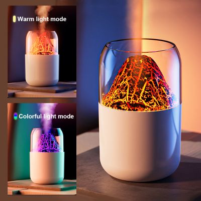 Светодиодный USB увлажнитель-аромадиффузор Volcano 2.0, белый-2