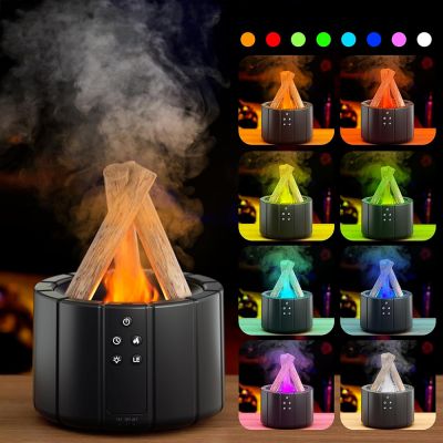 Светодиодный USB увлажнитель-аромадиффузор Bonfire, чёрный-2