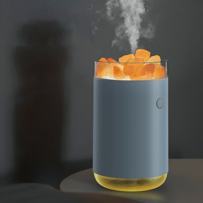 Соляная, светодиодная USB лампа-увлажнитель Aura, белый-5