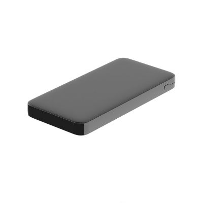 Внешний аккумулятор Polus, 10000 Mah, софт-тач покрытие, черный-1