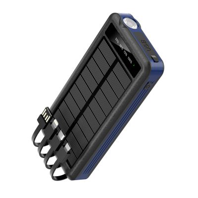 Внешний аккумулятор Xyron с солнечной панелью, 10000 mAh, синий-0