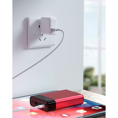 Внешний аккумулятор Apria, 10000 mAh, красный-2