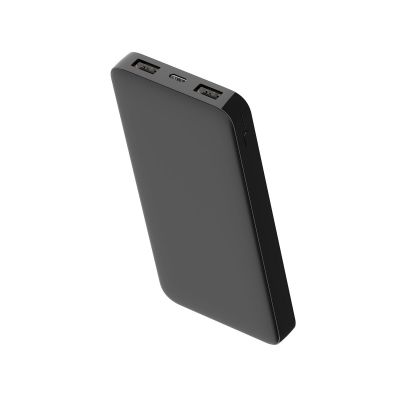 Внешний аккумулятор Polus, 10000 Mah, софт-тач покрытие, черный-2