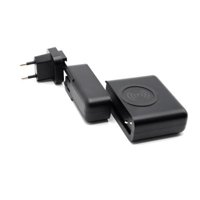Внешний аккумулятор Gemini с беспроводной зарядкой и сетевым адаптером, 10000 mAh, черный-2