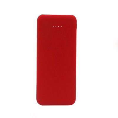 Внешний акккумулятор Arrida 5000mAh, с покрытием "Baby skin”, красный-1