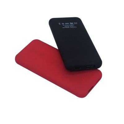 Внешний акккумулятор Arrida 5000mAh, с покрытием "Baby skin”, черный-3