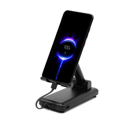 Внешний аккумулятор c подставкой для телефона Hold-Pro 10000mAh, черный-0