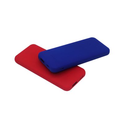 Внешний акккумулятор Arrida 5000mAh, с покрытием "Baby skin”, красный-3