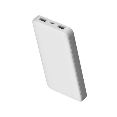 Внешний аккумулятор Polus, 10000 Mah, софт-тач покрытие, белый-4