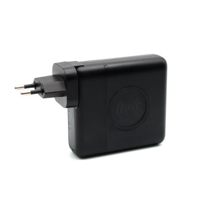 Внешний аккумулятор Gemini с беспроводной зарядкой и сетевым адаптером, 10000 mAh, черный-4