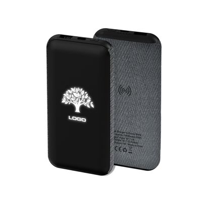 Внешний аккумулятор Stormoway, 10000 mAh с беспроводной зарядкой, черный-1