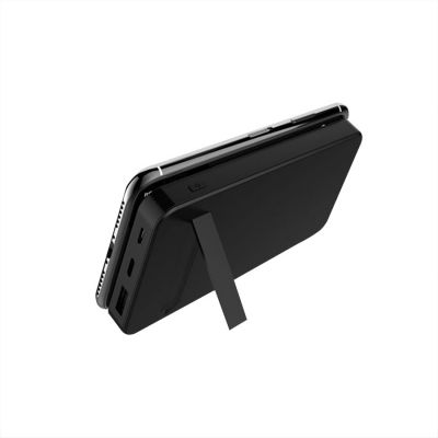 Внешний аккумулятор gPro QI, с беспроводной зарядкой 10.000 mAh, черный-2