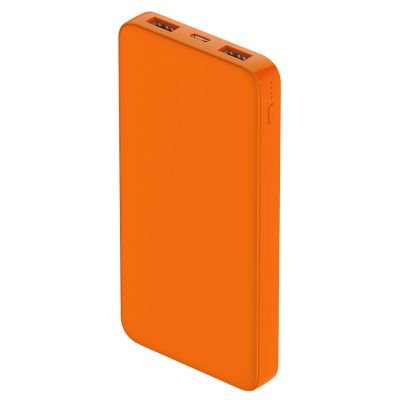 Внешний аккумулятор Polus, 10000 Mah, софт-тач покрытие, оранжевый-0