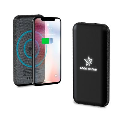 Внешний аккумулятор Stormoway, 10000 mAh с беспроводной зарядкой, черный-0