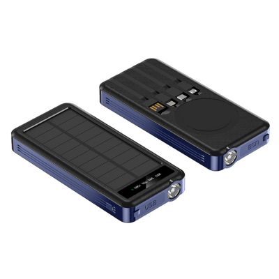 Внешний аккумулятор Xyron с солнечной панелью, 10000 mAh, синий-3