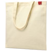 Сумка для покупок IVORY 325 г/м² с PU нашивкой, красный
