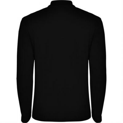 Футболка поло ESTRELLA L/S мужская, ЧЕРНЫЙ 3XL-1