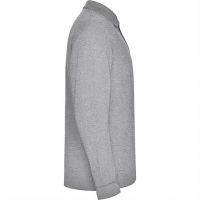 Футболка поло ESTRELLA L/S мужская, ПЁСТРЫЙ СЕРЫЙ M-3