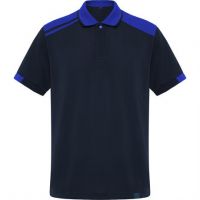 Футболка поло SAMURAI мужская, МОРСКОЙ СИНИЙ/КОРОЛЕВСКИЙ СИНИЙ 3XL