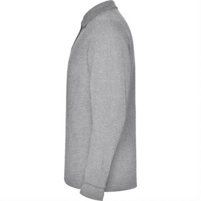 Футболка поло ESTRELLA L/S мужская, ПЁСТРЫЙ СЕРЫЙ M-2