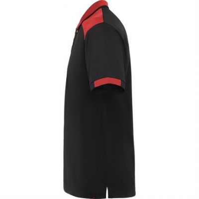 Футболка поло SAMURAI мужская, ЧЕРНЫЙ/КРАСНЫЙ 2XL-2