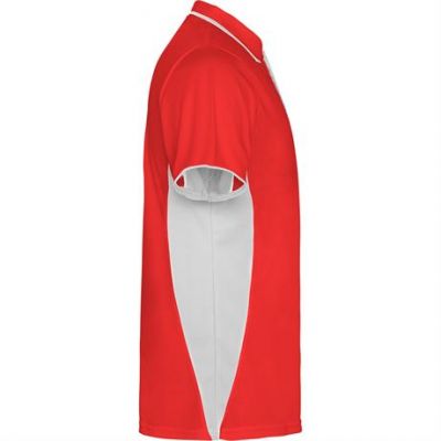 Спортивная футболка поло MONTMELO мужская, КРАСНЫЙ/БЕЛЫЙ 3XL-3