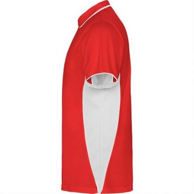 Спортивная футболка поло MONTMELO мужская, КРАСНЫЙ/БЕЛЫЙ 3XL-2