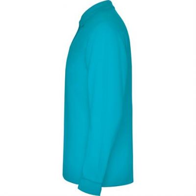 Футболка поло ESTRELLA L/S мужская, БИРЮЗОВЫЙ M-2