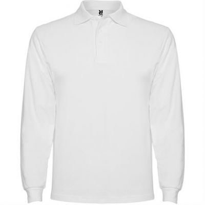 Футболка поло ESTRELLA L/S мужская, БЕЛЫЙ L-0